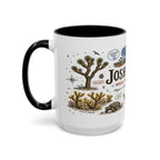 Joshua Tree Coffee Mug | National Park Desert Camping Gift | Accent Color Ceramic 11oz 15oz