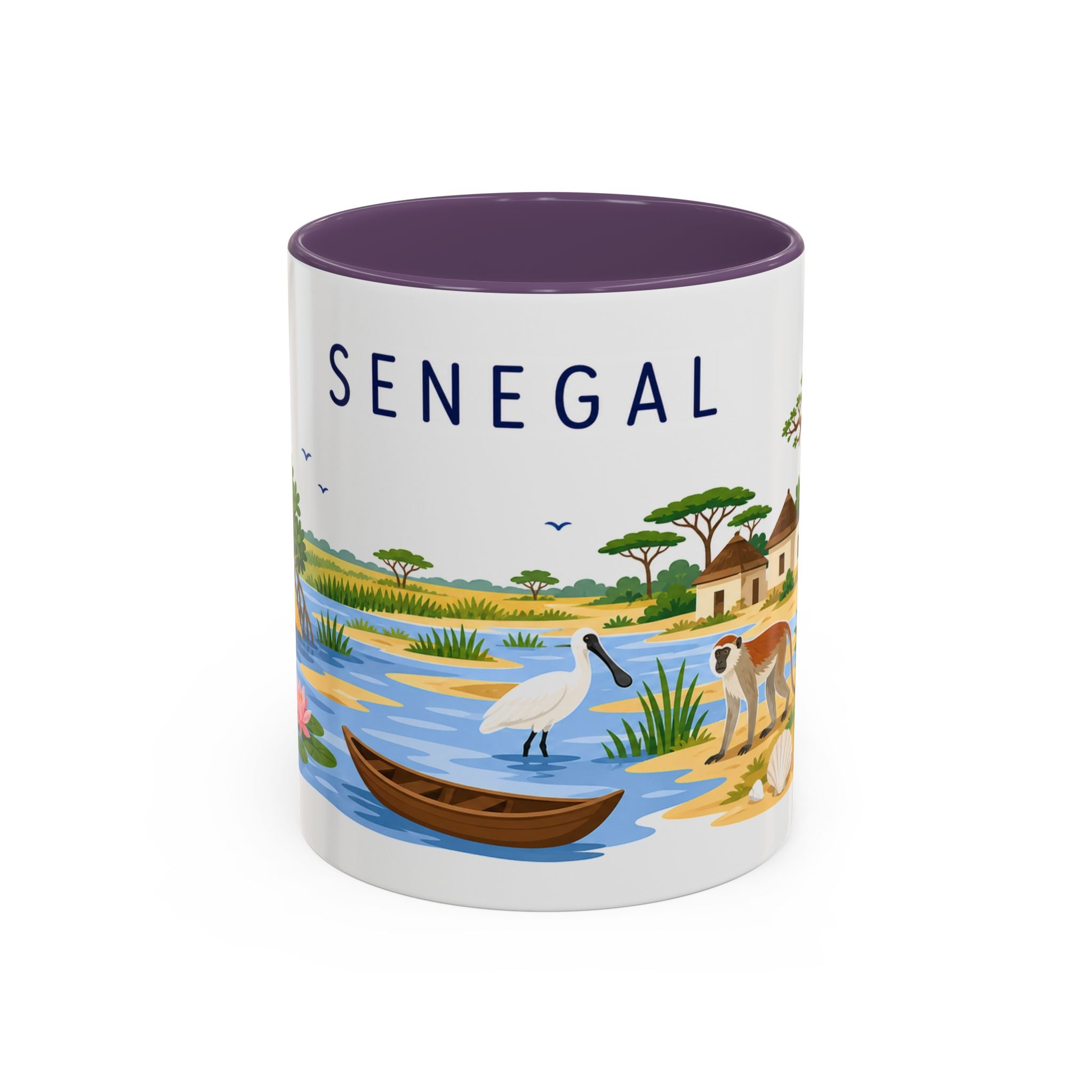 Senegal Soccer Coffee Mug | World Cup Fan Gift | Accent Color Ceramic 11oz 15oz Match Day Cup