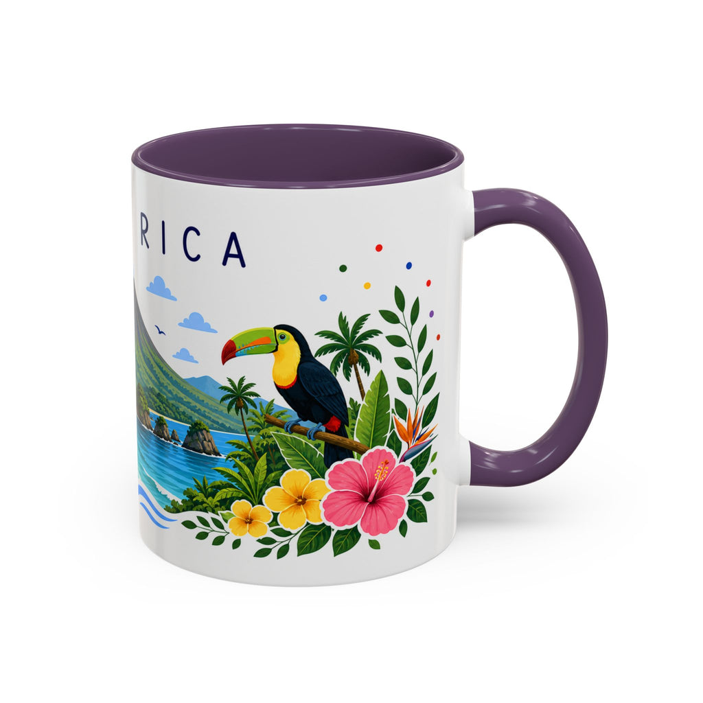 Costa Rica Coffee Mug | Travel Souvenir Accent Mug | Place Gift Ceramic Cup 11oz 15oz