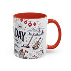 Canada Day Coffee Mug | Canadian Pride Gift | Accent Color Ceramic 11oz 15oz