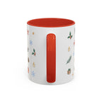 Seattle Christmas Mug | Watercolor Travel Souvenir | Holiday Gift | Accent Ceramic Coffee Cup 11oz 15oz