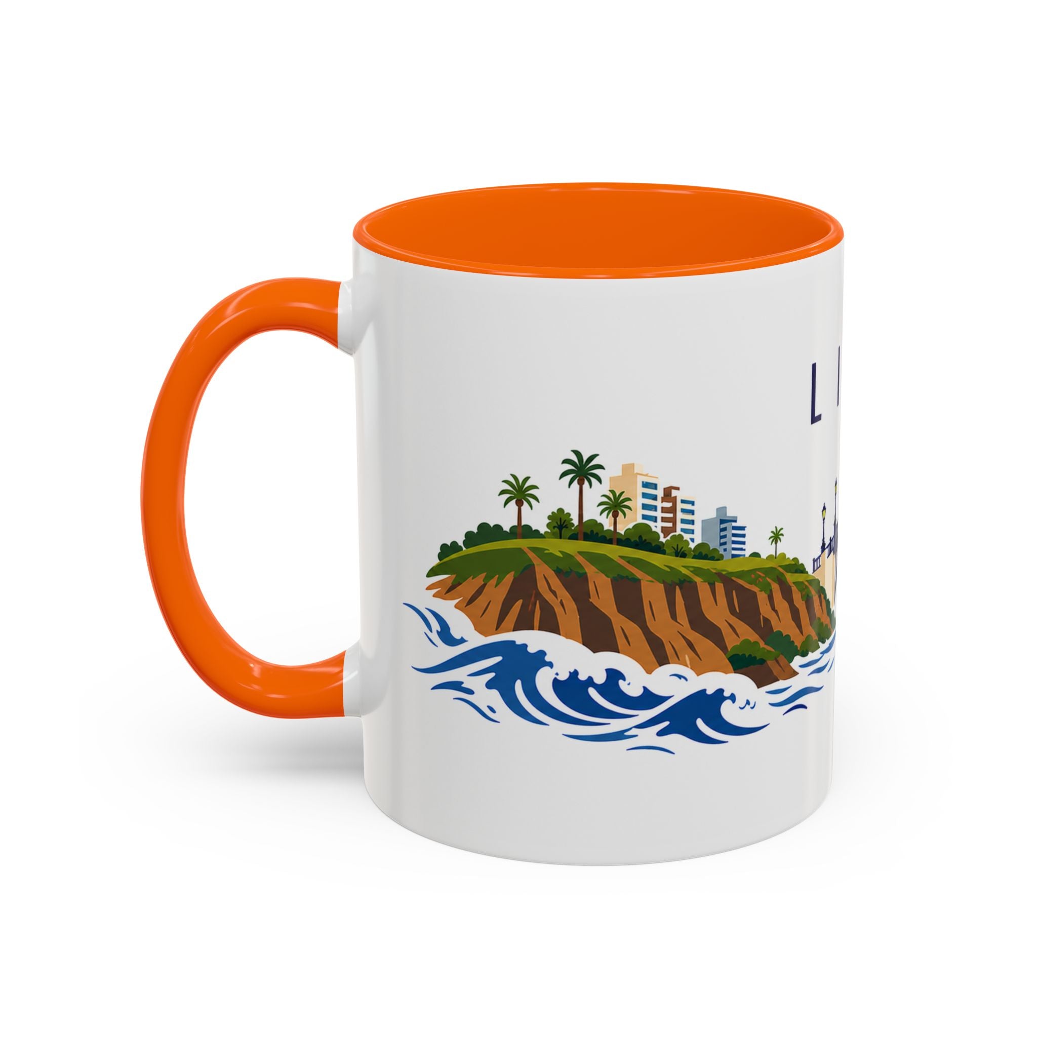 Lima Coffee Mug | Peru Travel Souvenir | Porcelain Decal City Gift | 11oz 15oz Accent Mug