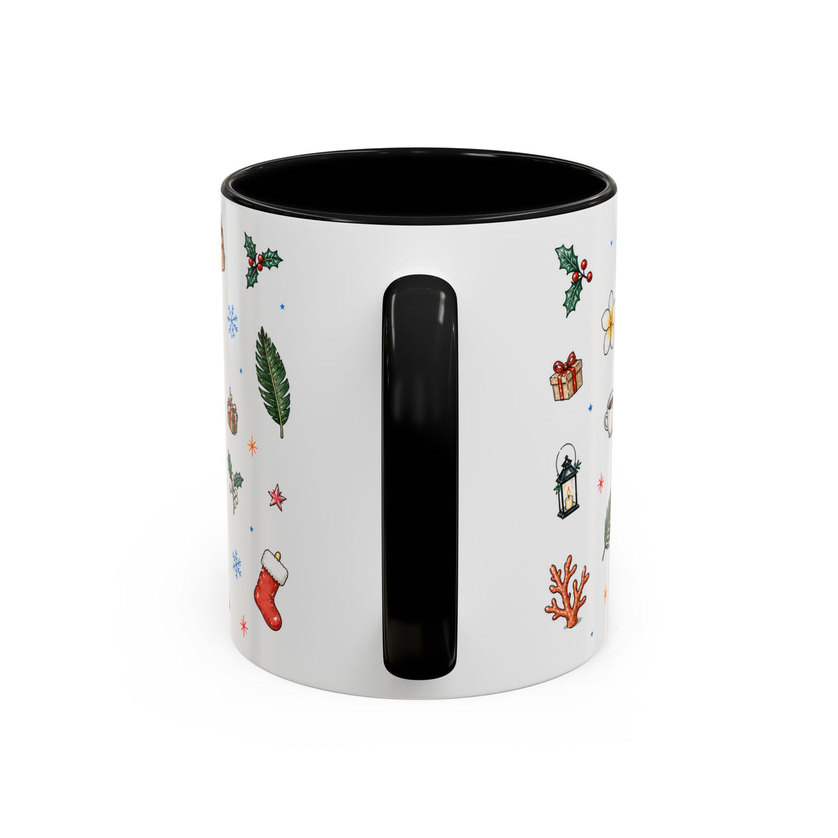 Honolulu Christmas Mug | Watercolor City Souvenir | Ceramic Coffee Cup (11oz 15oz)