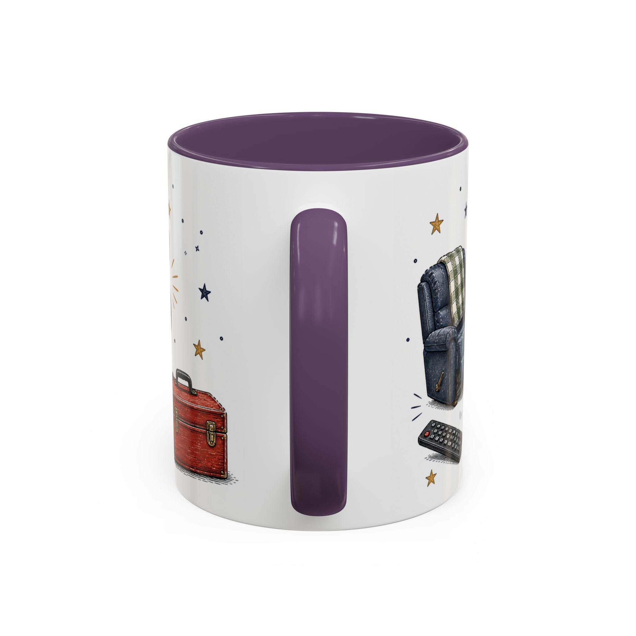 Grandpa's Jokes Are Legendary Coffee Mug | Funny Gift From Grandkids | Accent Ceramic 11oz 15oz