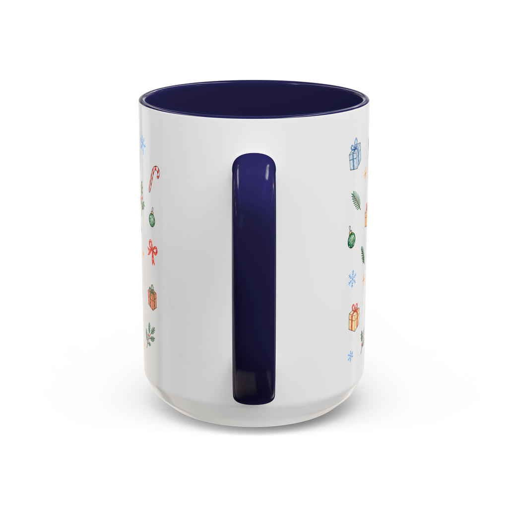 Miami Christmas Mug | Watercolor Art Deco City Souvenir (11oz/15oz)