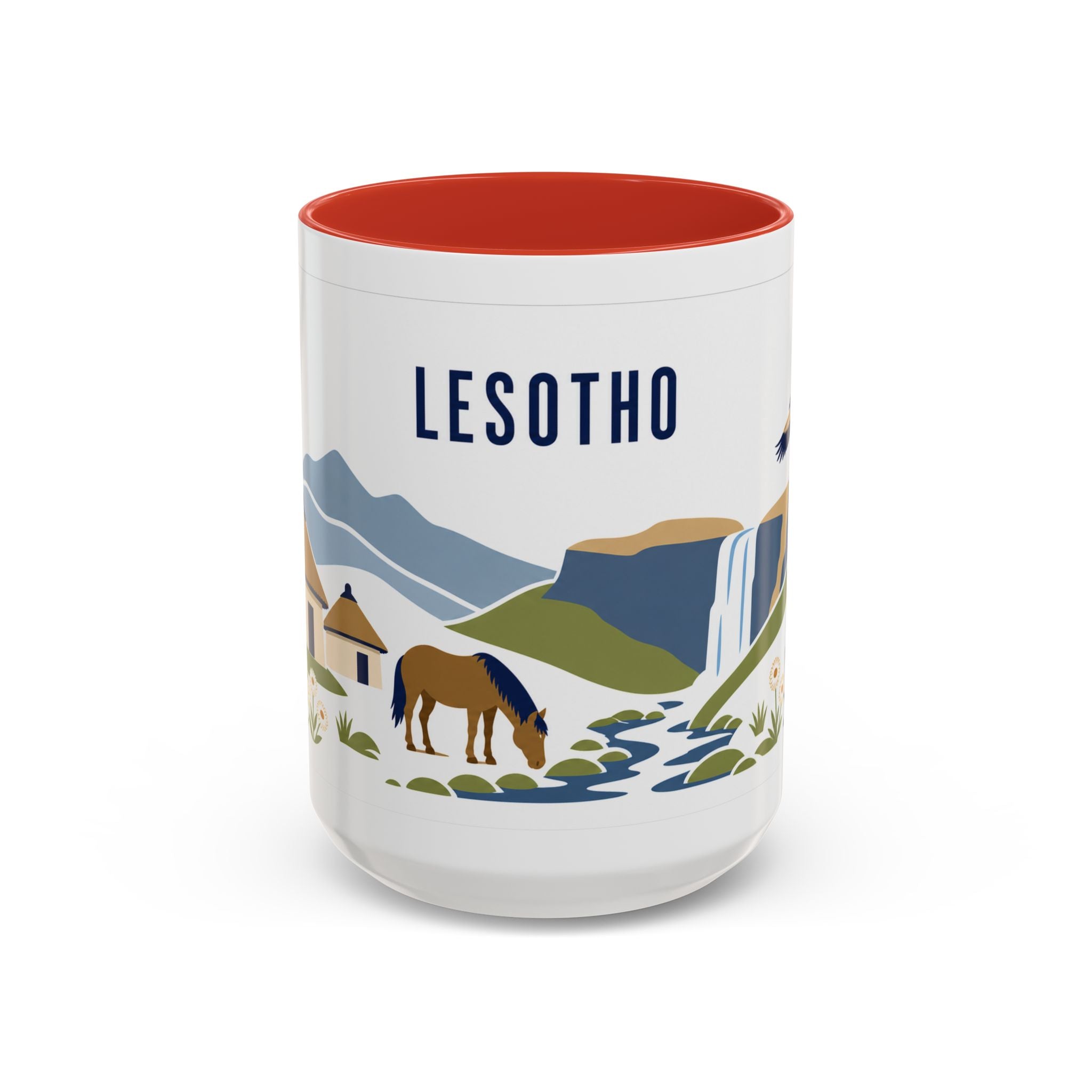 Lesotho Coffee Mug | Travel Souvenir Accent Mug | Country Gift Ceramic Cup 11oz 15oz