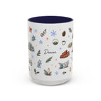 Denver Christmas Mug | Watercolor City Souvenir, Holiday Travel Gift (11oz/15oz)