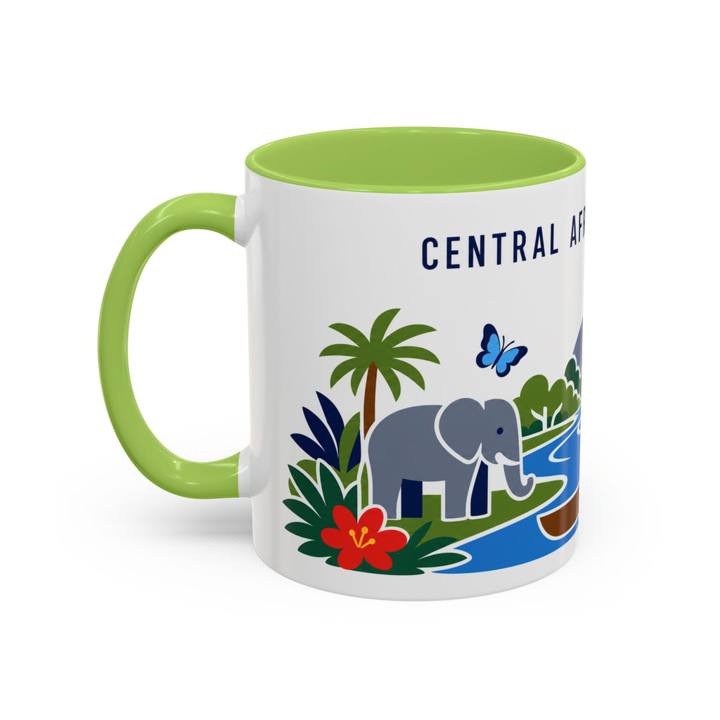 Central African Republic Coffee Mug | Travel Souvenir Accent Mug | Country Gift Ceramic Cup 11oz 15oz