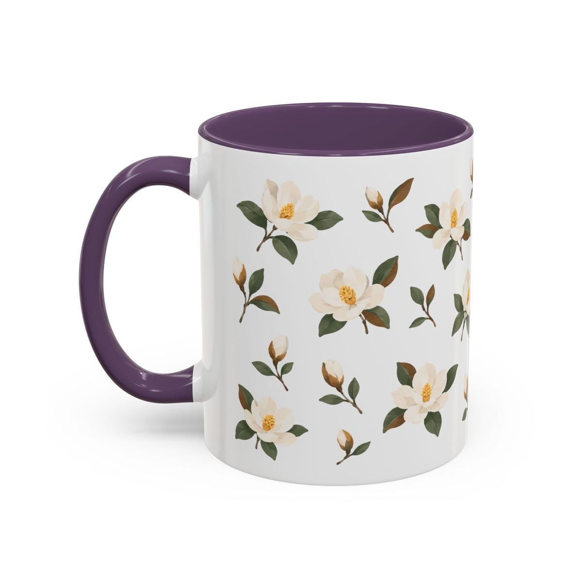 Mississippi Magnolia Mug, State Flower Floral Coffee Cup, 11oz Botanical Gift