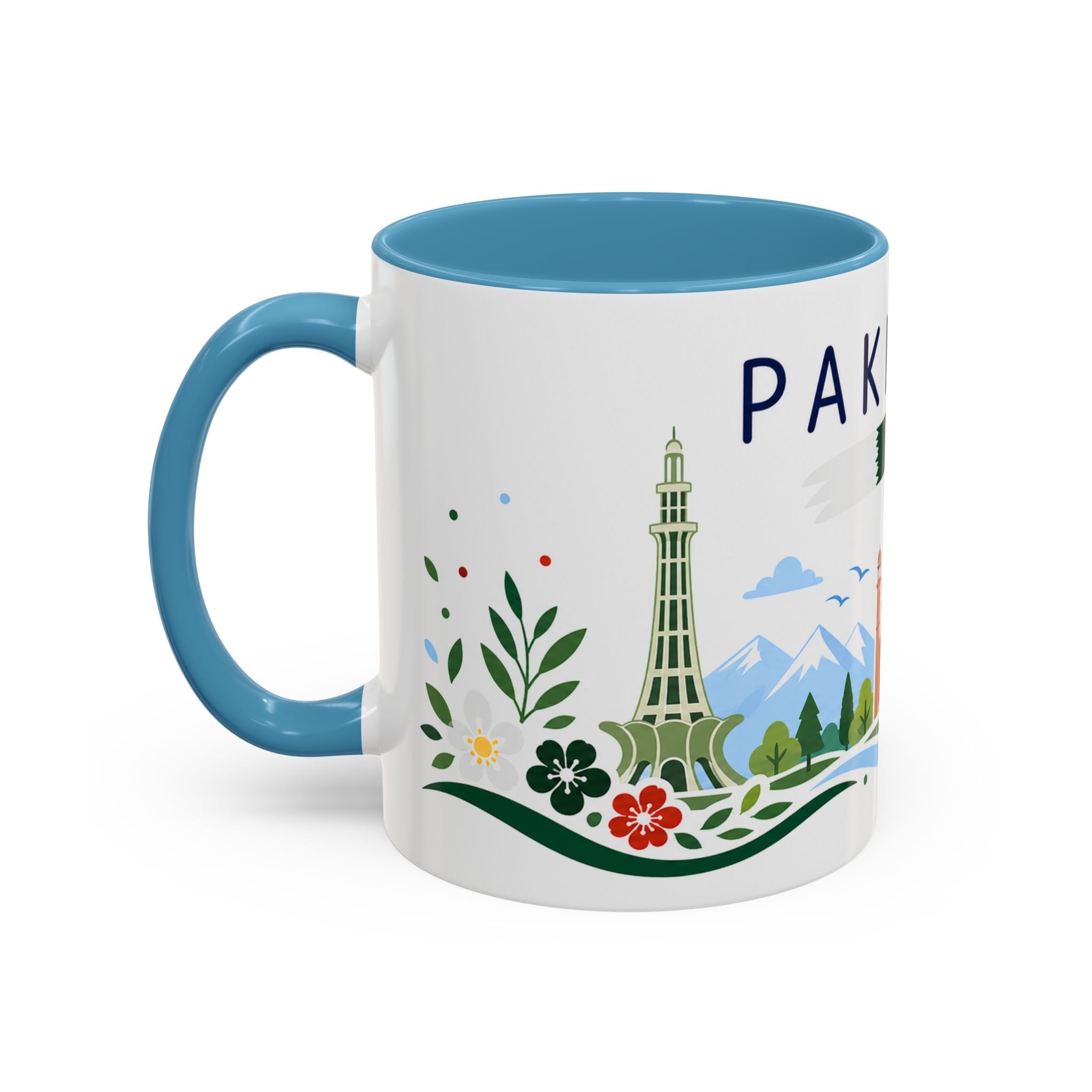Pakistan Coffee Mug | Travel Souvenir Accent Mug | Country Gift Ceramic Cup 11oz 15oz