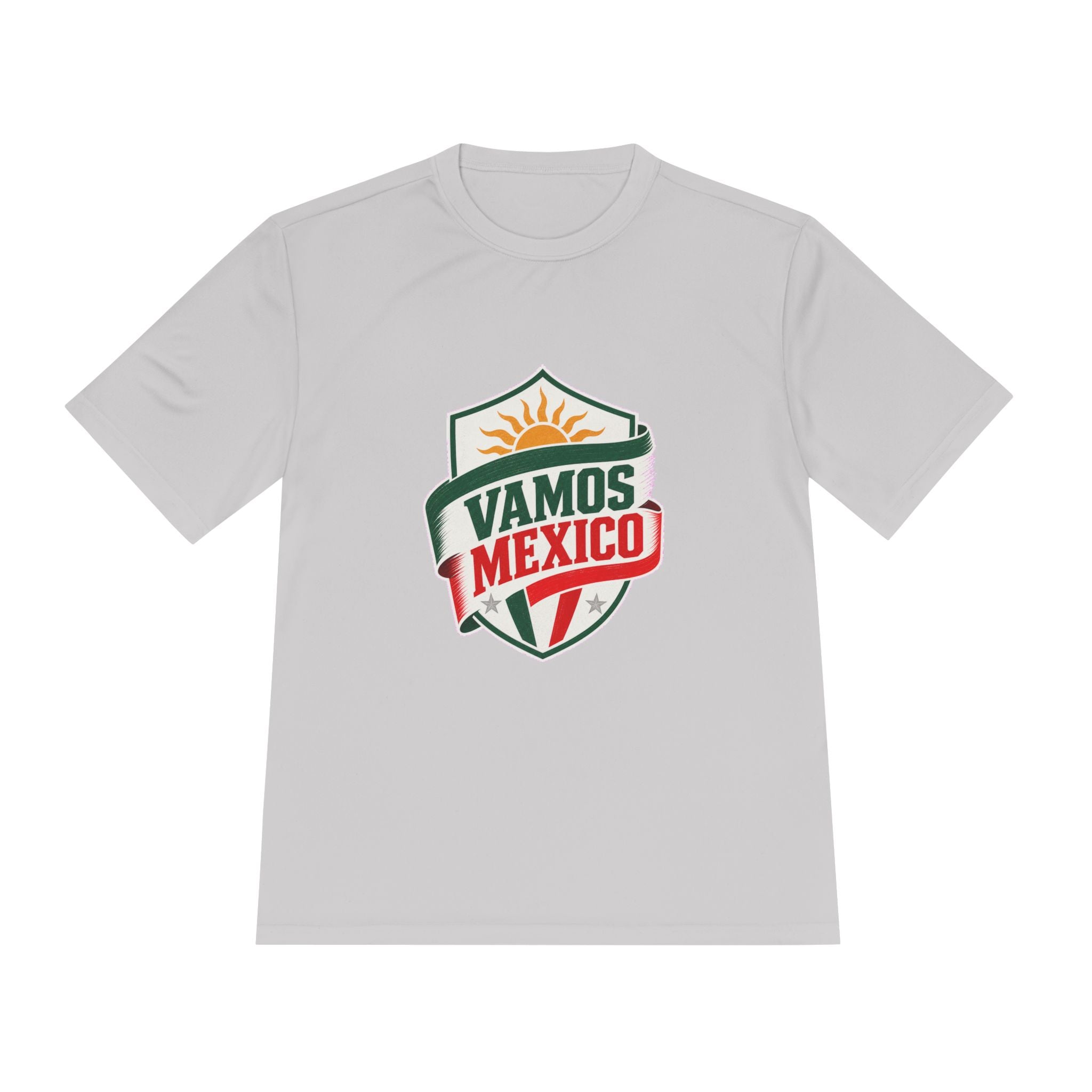 Vamos Mexico Soccer Fan Tee, Moisture Wicking Sport Shirt