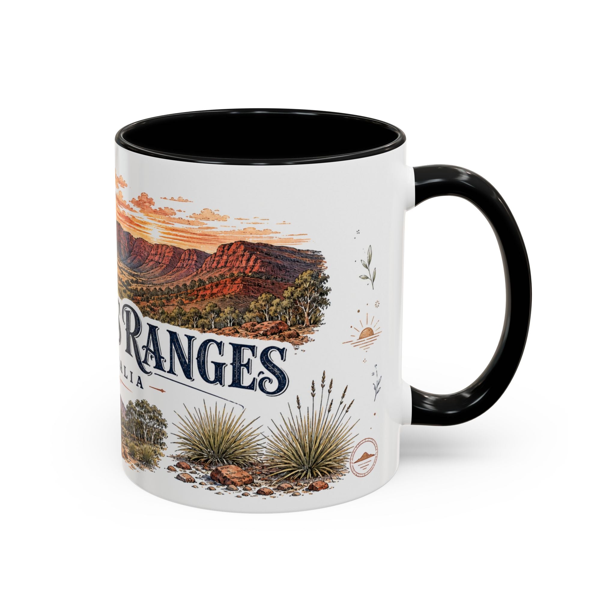 Flinders Ranges Mug, Australia Travel Souvenir, Bucket List Gift, Accent Ceramic Coffee Mug 11oz 15oz