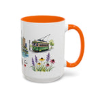 Omaha Illustrated Travel Mug | City Souvenir Accent Coffee Mug | 11oz 15oz Ceramic Cup