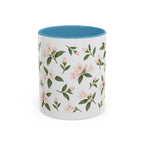 West Virginia Rhododendron Mug, State Flower Floral Coffee Cup, 11oz Botanical Gift