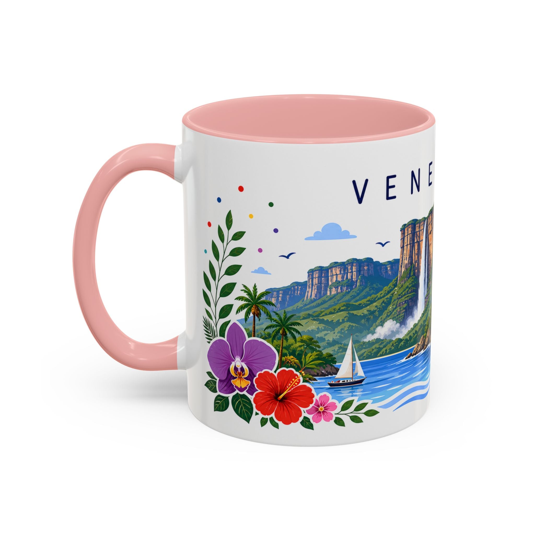 Venezuela Coffee Mug | Travel Souvenir Accent Mug | Place Gift Ceramic Cup 11oz 15oz