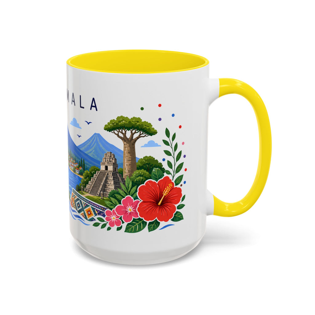 Guatemala Coffee Mug | Travel Souvenir Accent Mug | Place Gift Ceramic Cup 11oz 15oz