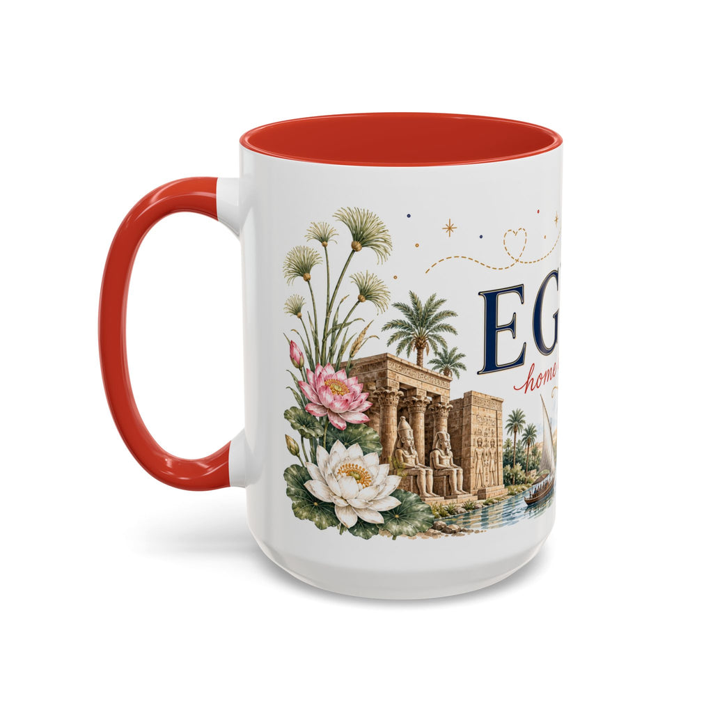 Egypt Home Country Mug | Moving Away Gift | Long Distance Friendship | 11 oz 15 oz Accent Mug
