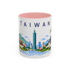 Taiwan Coffee Mug | Travel Souvenir Accent Mug | Place Gift Ceramic Cup 11oz 15oz