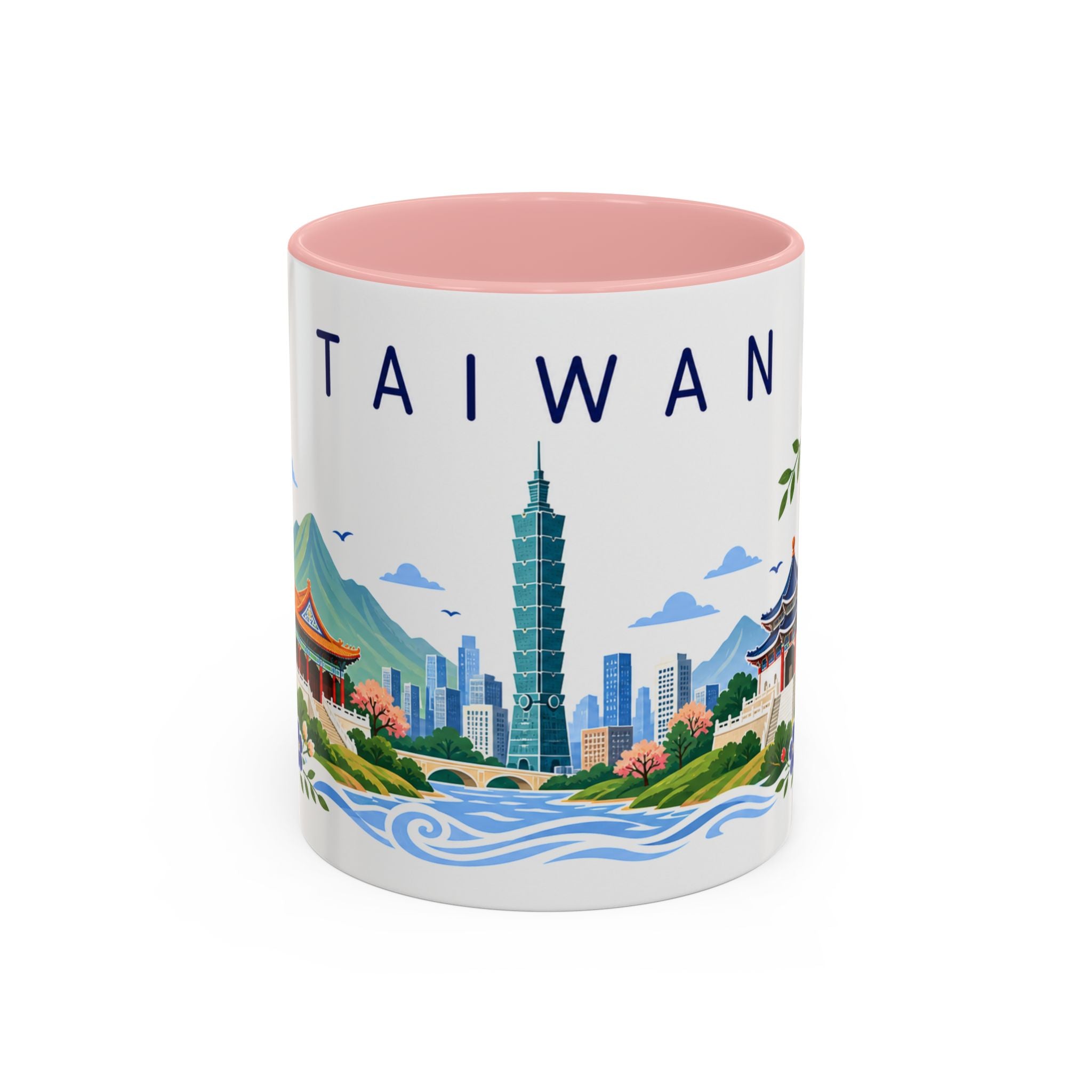 Taiwan Coffee Mug | Travel Souvenir Accent Mug | Place Gift Ceramic Cup 11oz 15oz
