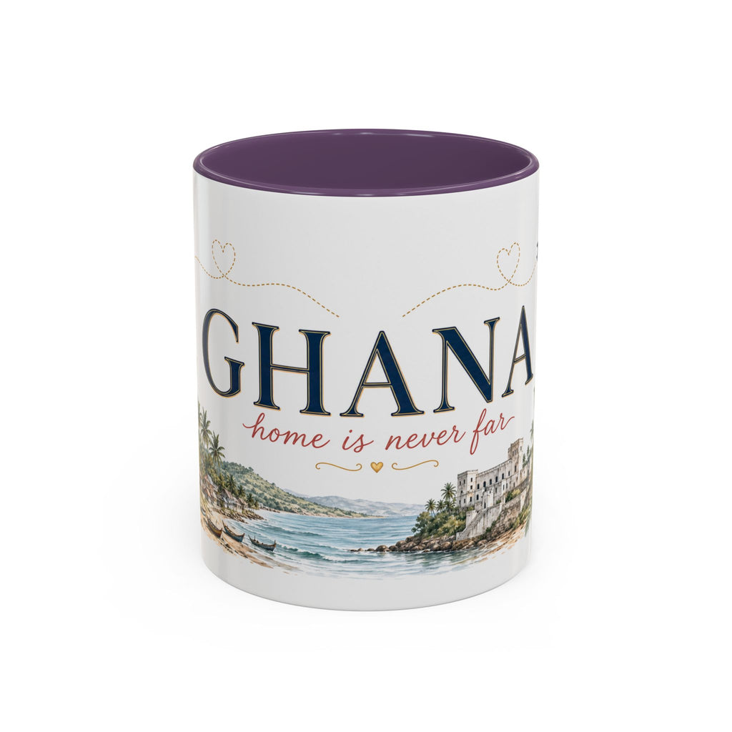 Ghana Home Country Mug | Moving Away Gift | Long Distance Friendship | 11 oz 15 oz Accent Mug