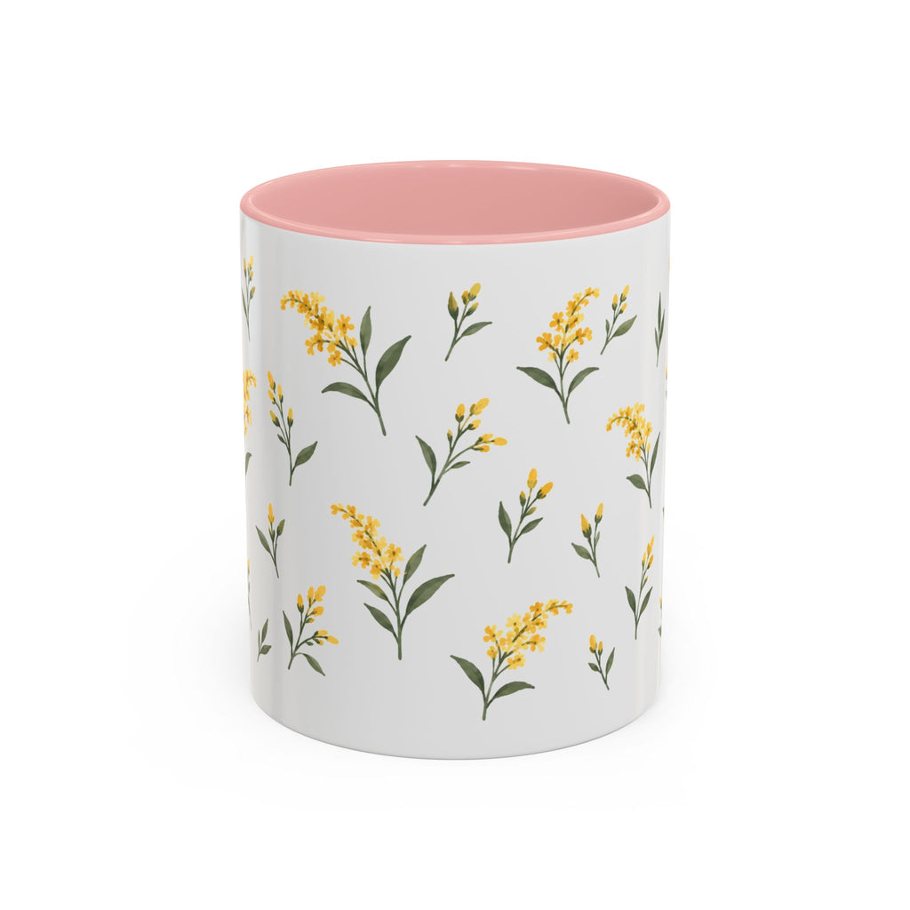 Kentucky Goldenrod Mug, State Flower Floral Coffee Cup, 11oz Botanical Gift