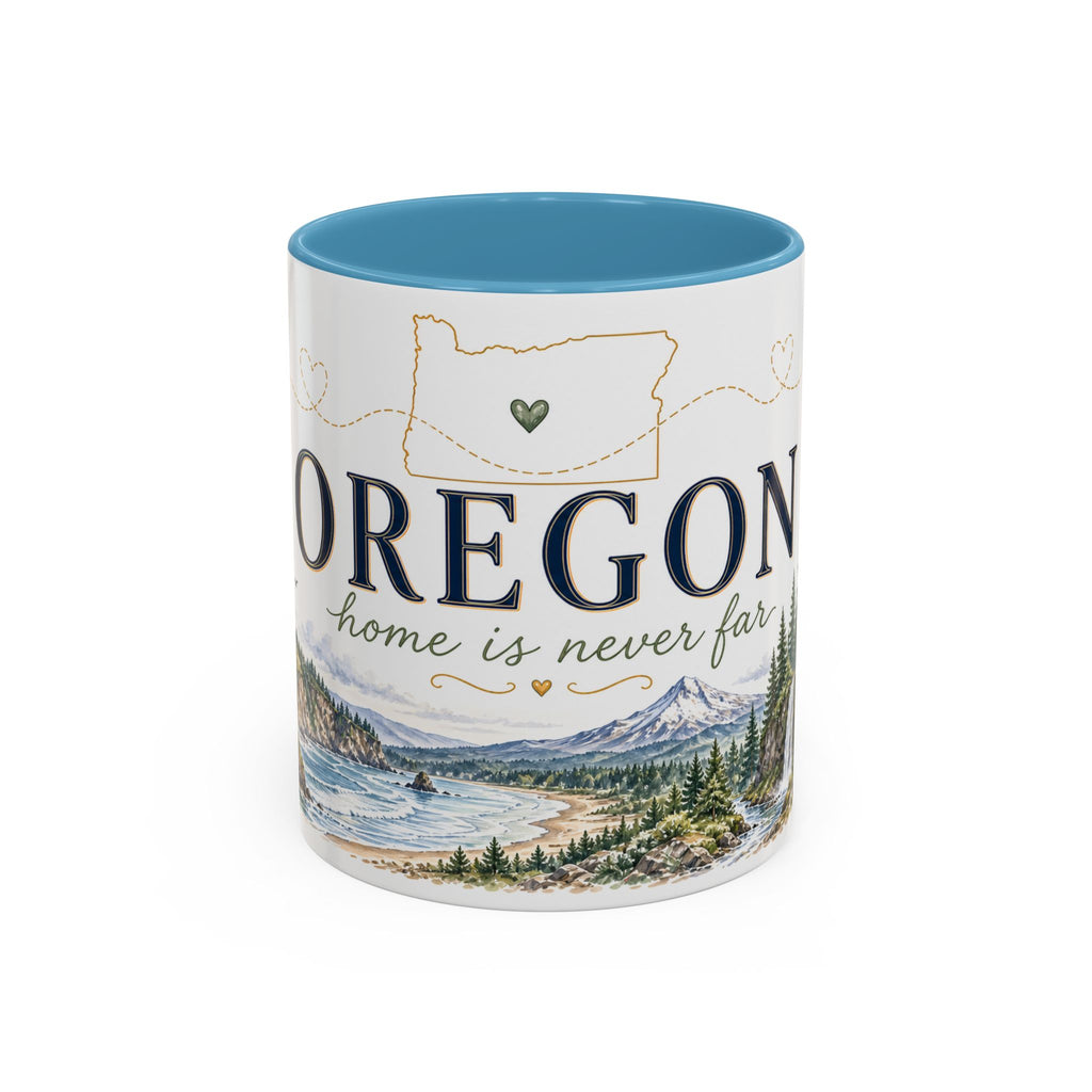 Oregon State Mug | Moving Away, Long Distance Friendship Gift | 11oz 15oz Accent Mug