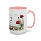 Ohio State Map Mug | Botanical Travel Sketch, Homesick Gift, Long Distance Friendship