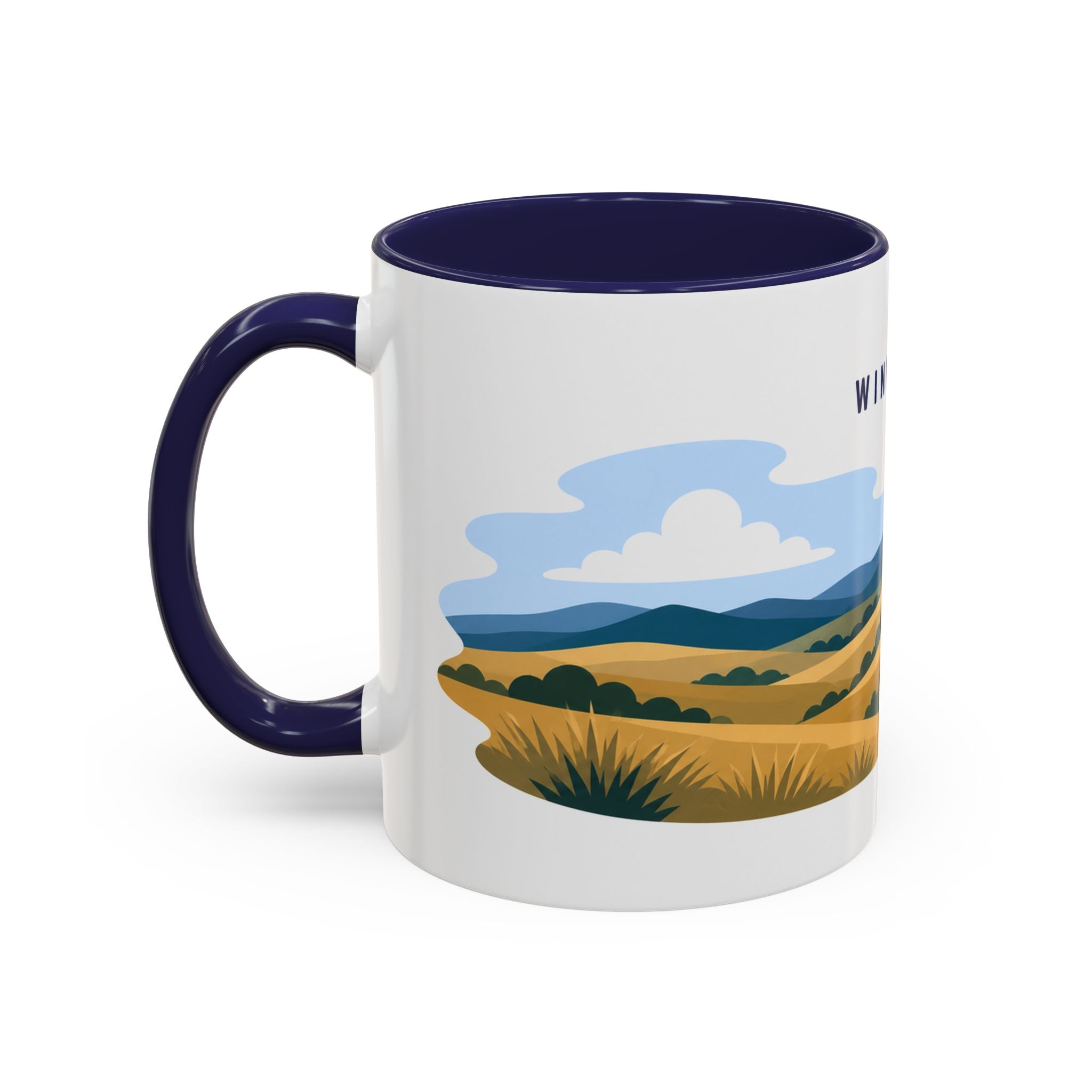Wind Cave National Park Coffee Mug | Solid Color Block Park Souvenir | 11oz 15oz Accent Mug