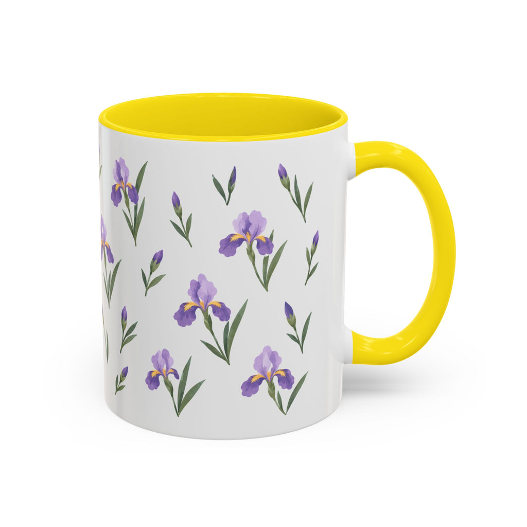 Tennessee Iris Mug, State Flower Floral Coffee Cup, 11oz Botanical Gift