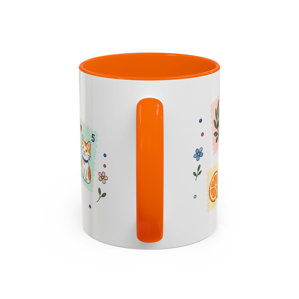 Athens Coffee Mug | Postage Stamp Collage Mug | Travel Souvenir Accent Cup 11oz 15oz
