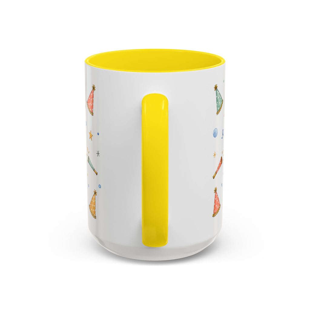 New Year Midnight Mug | Candle Firework Watercolor Party Gift | Accent Cup 11oz 15oz