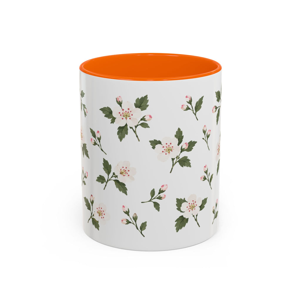 Missouri Hawthorn Mug, State Flower Floral Coffee Cup, 11oz Botanical Gift