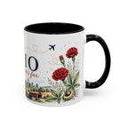 Ohio State Map Mug | Botanical Travel Sketch, Homesick Gift, Long Distance Friendship