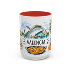 Valencia Illustrated Travel Mug | City Souvenir Accent Coffee Mug | 11oz 15oz Ceramic Cup