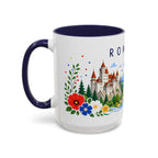 Romania Coffee Mug | Travel Souvenir Accent Mug | Place Gift Ceramic Cup 11oz 15oz