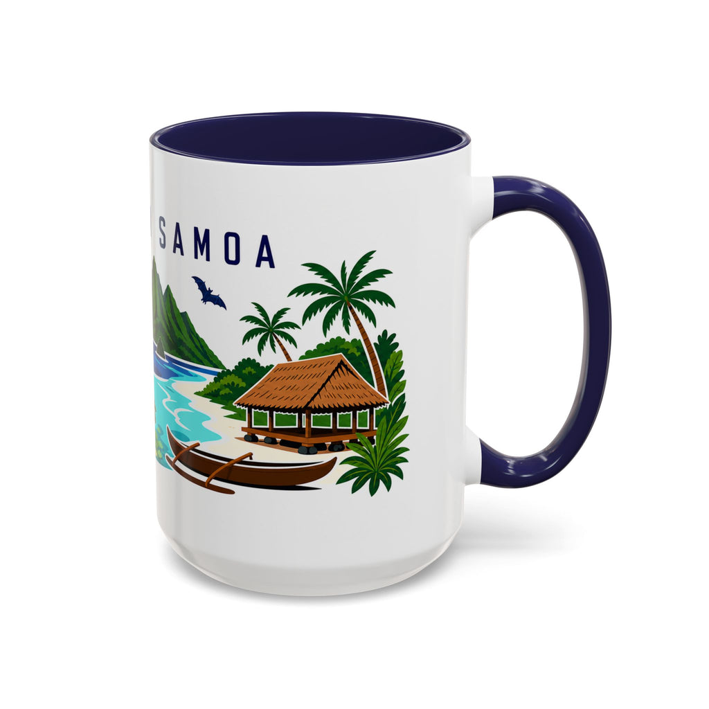 American Samoa Coffee Mug | Travel Souvenir Accent Mug | Country Gift Ceramic Cup 11oz 15oz
