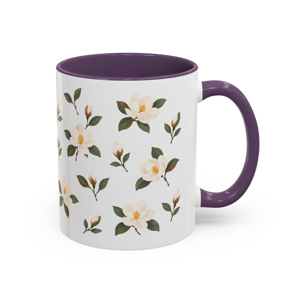 Mississippi Magnolia Mug, State Flower Floral Coffee Cup, 11oz Botanical Gift