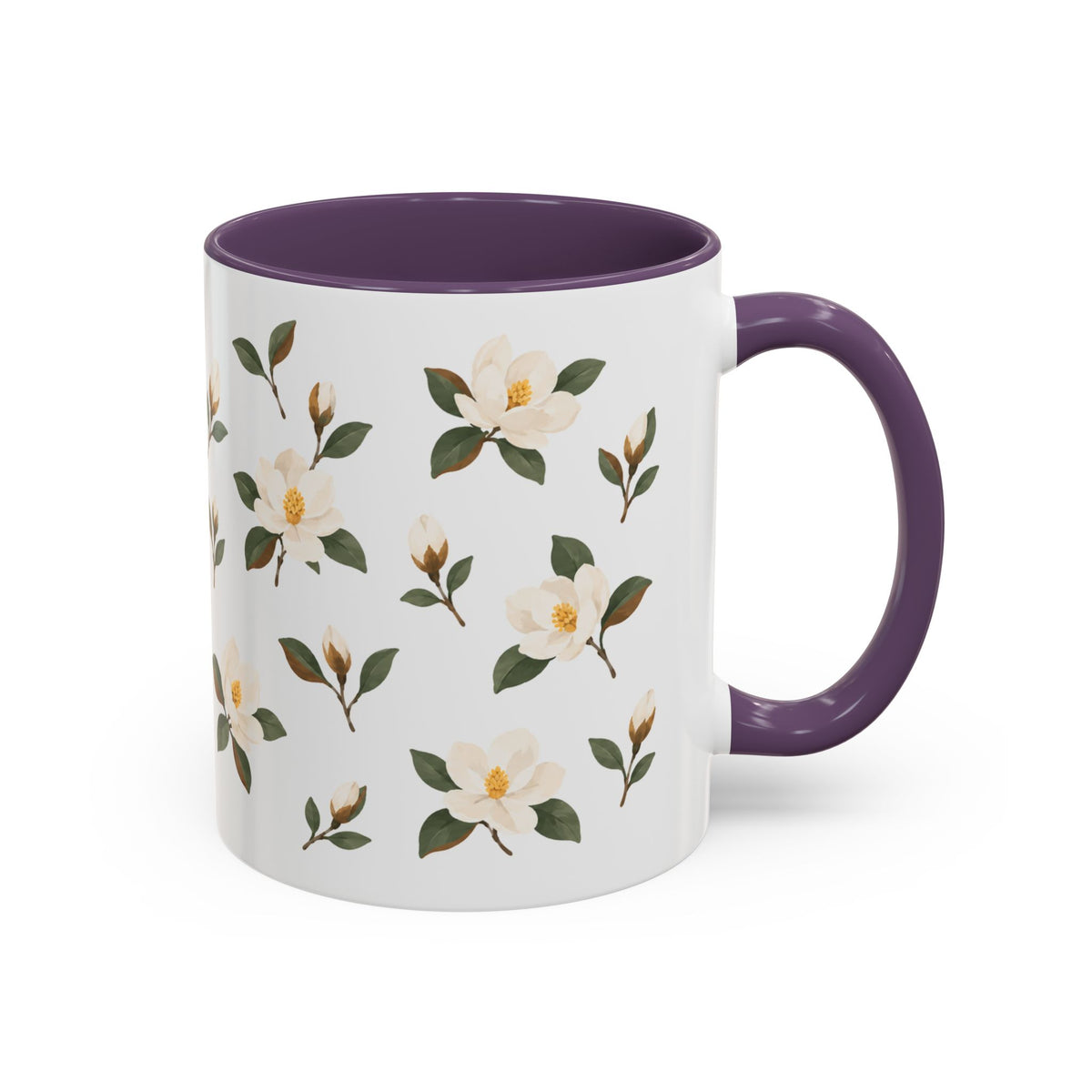 Mississippi Magnolia Mug, State Flower Floral Coffee Cup, 11oz Botanical Gift