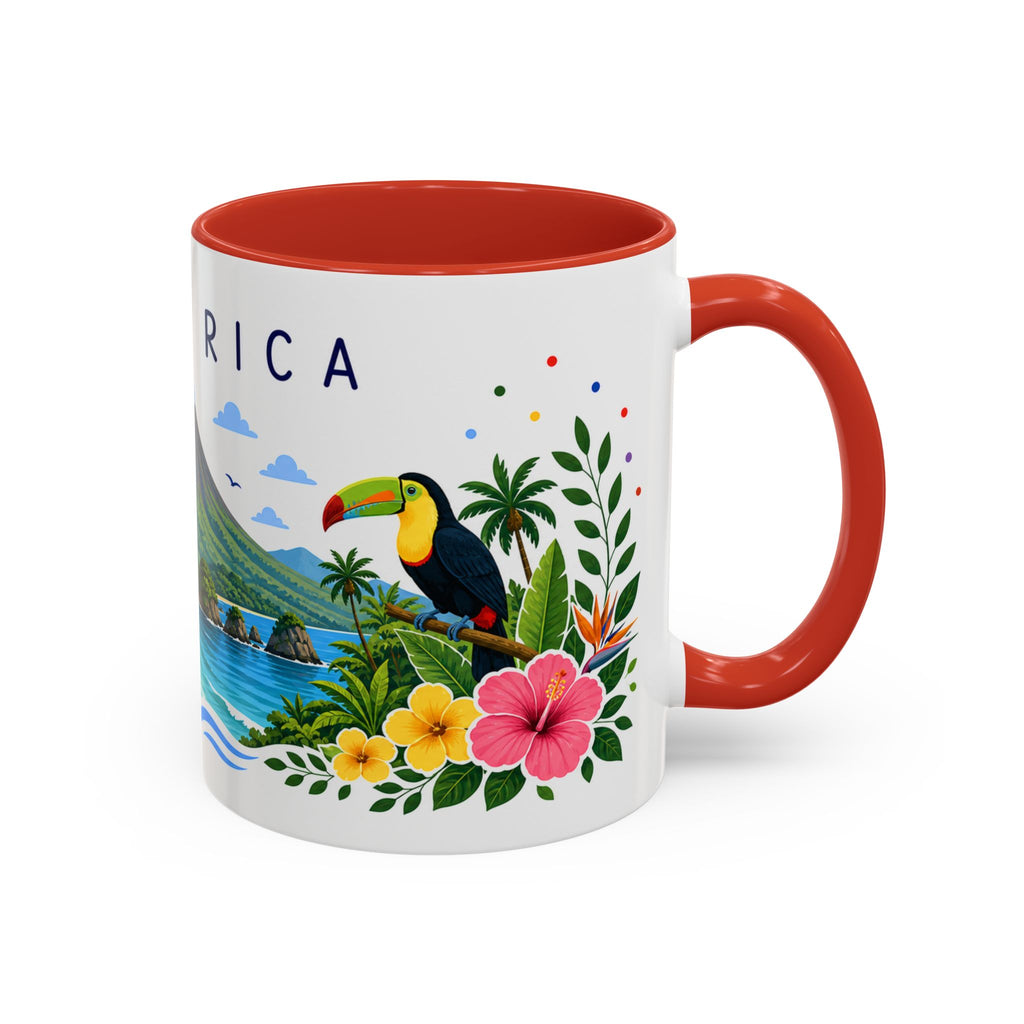 Costa Rica Coffee Mug | Travel Souvenir Accent Mug | Place Gift Ceramic Cup 11oz 15oz