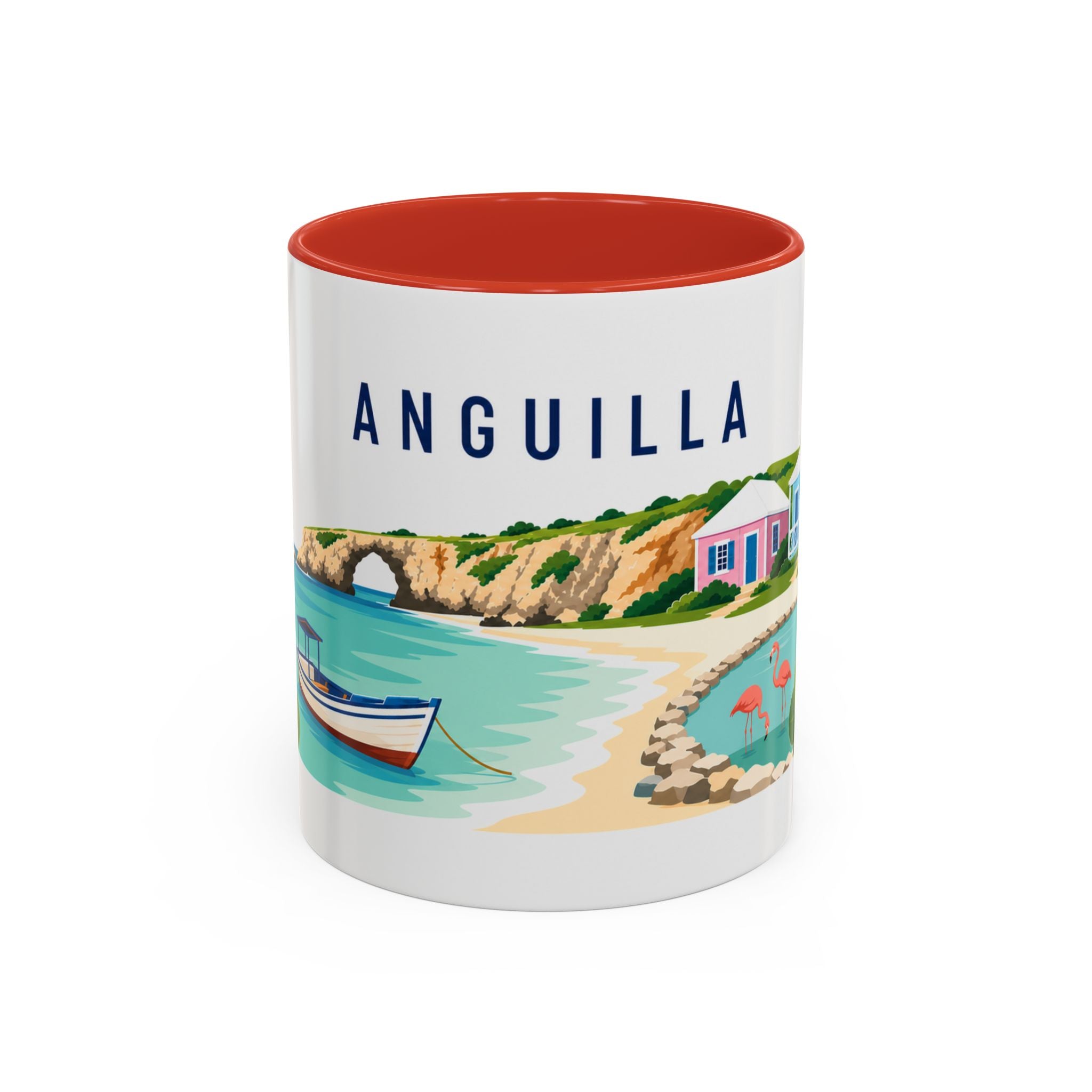 Anguilla Coffee Mug | Travel Souvenir Accent Mug | Country Gift Ceramic Cup 11oz 15oz