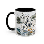 San Luis Obispo Coffee Mug | United States Travel Souvenir | Vintage Illustrated City Gift | 11 oz 15 oz Accent Mug