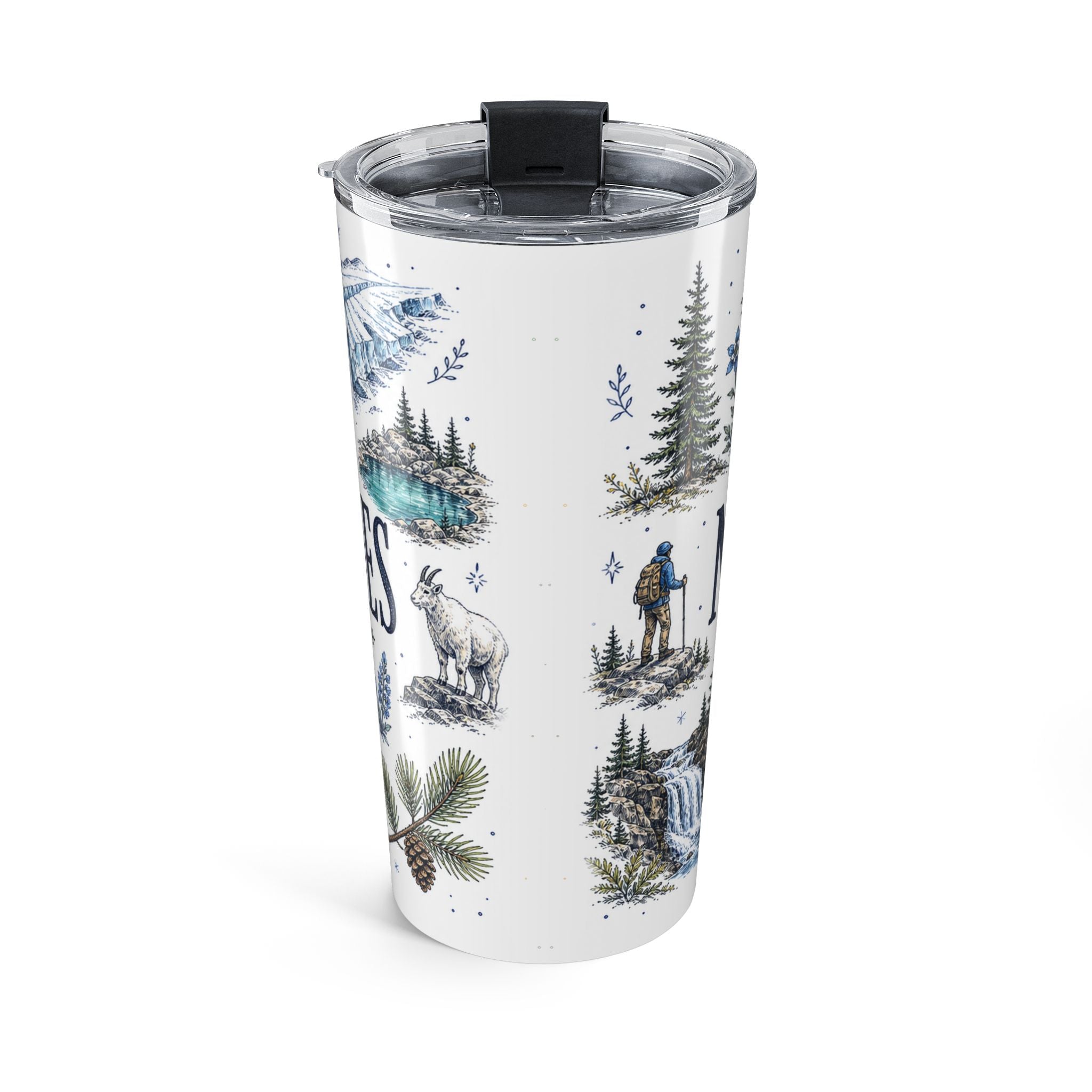 North Cascades National Park 20oz Tumbler | Washington Alpine Glacier Hiking Gift | Insulated Stainless Steel Travel Cup