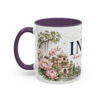 India Home Country Mug | Moving Away Gift | Long Distance Friendship | 11 oz 15 oz Accent Mug
