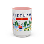 Vietnam Coffee Mug | Travel Souvenir Accent Mug | Country Gift Ceramic Cup 11oz 15oz