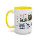 Buenos Aires Coffee Mug | Postage Stamp Collage Mug | Travel Souvenir Accent Cup 11oz 15oz