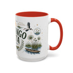 Okavango Delta Coffee Mug | Travel Destination Souvenir Gift | Accent Color Ceramic 11oz 15oz