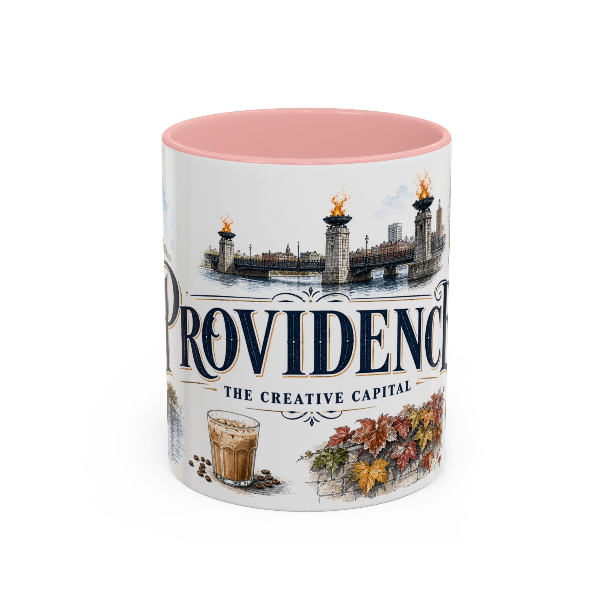Providence Coffee Mug | United States Travel Souvenir | Vintage Illustrated City Gift | 11 oz 15 oz Accent Mug