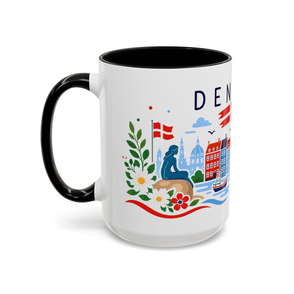 Denmark Coffee Mug | Travel Souvenir Accent Mug | Country Gift Ceramic Cup 11oz 15oz