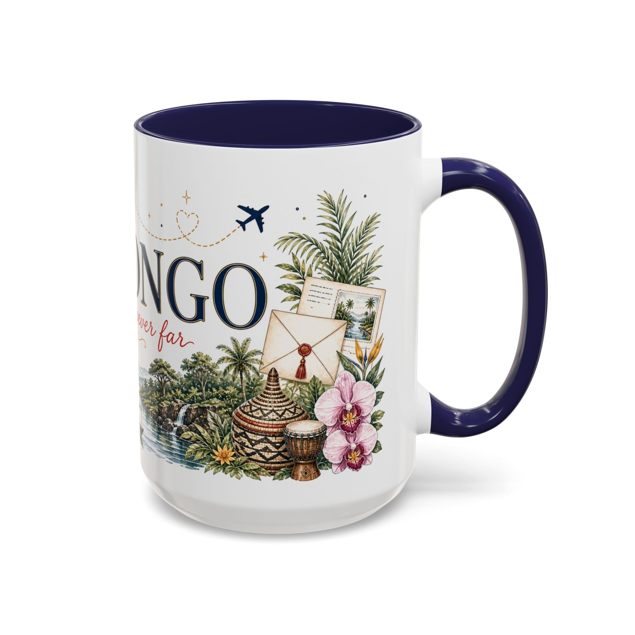 DR Congo Home Country Mug | Moving Away Gift | Long Distance Friendship | 11 oz 15 oz Accent Mug