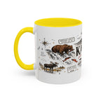 Katmai National Park Coffee Mug | Alaska Bear Watching Wildlife Gift | Accent Color Ceramic 11oz 15oz